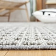 thumbnail image 4 of SAFAVIEH Global Loew Diamond Indoor/Outdoor Area Rug, Light Grey/Dark Grey, 6'7" x 6'7" Square, 4 of 6