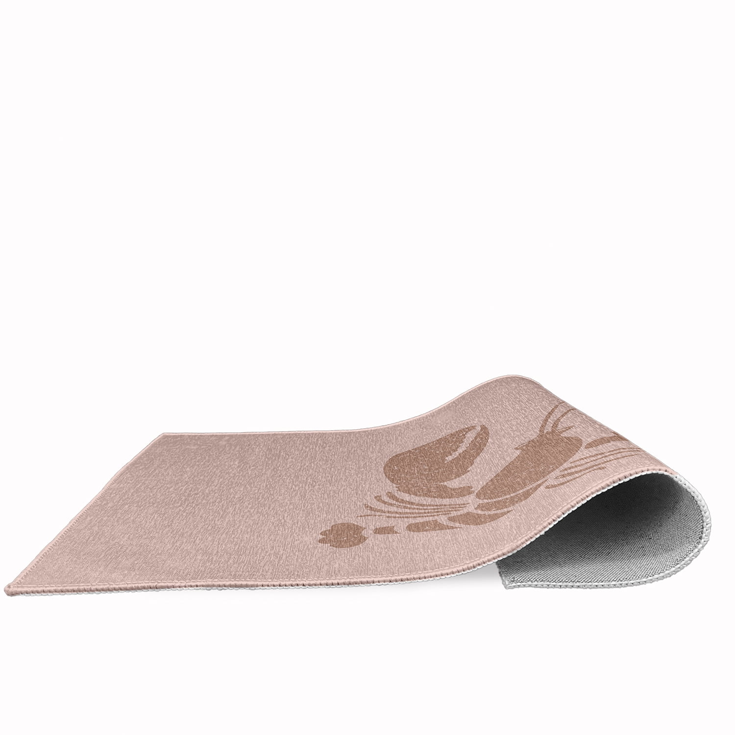 Simply Daisy 18 x 30 Lobster Nautical Chenille Rug, Mauve
