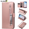 thumbnail image 2 of Funda de cuero con cremallera A52 A72 para Samsung Galaxy S22 S21 S20 FE S10 S9 S8 Plus Note 8 9 10 20 Ultra A12 A32 A51 A71 A70 A50 Tan Jianjun unisex, 2 of 2