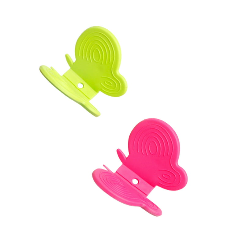GWONG 2Pcs Pot Holders Anti-scald Magnetic Silicone Multifunctional  Butterfly Shape Fridge Magnets Oven Mitts for Gifts 