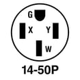 thumbnail image 4 of Legrand 3867CC5 Pass & Seymour Angle Plug for Dryers, Commercial Grade, 3-Pole, 30 or 50-Amp Configurable - Quantity 1, 4 of 5
