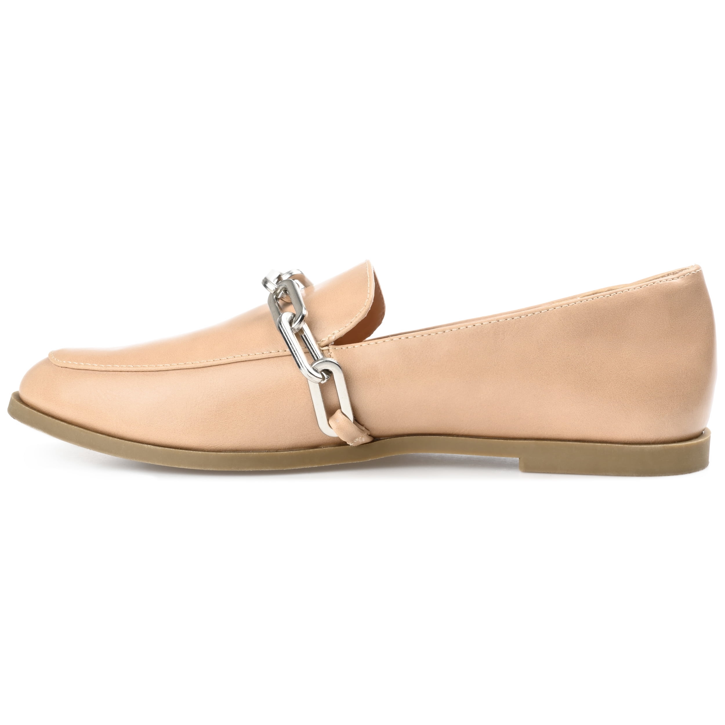 Journee Womens Madison Slip On Round Toe Loafer Flats