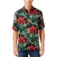 thumbnail image 1 of Tasso Elba - Camisa con botones y estampado de acebo para hombre, multicolor, extragrande, 1 of 1