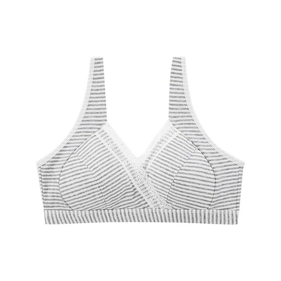 ZACPNCV Nursing Bra Wavy Breastfeeding Bras for Women Seamless Maternity Support Wireless Pregnancy Sleep Bralette Gray 2XL