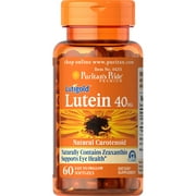 Puritans Pride Lutein 40 Mg with Zeaxanthin,60 Softgels, 60 Count