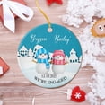 thumbnail image 3 of Personalized We're Engaged Ceramic Ornament Christmas 2025 - Mr & Mrs Snowman Xmas Ornament - Our First Christmas Engaged - Couple Snowman Gift for Anniversary, 3 of 6