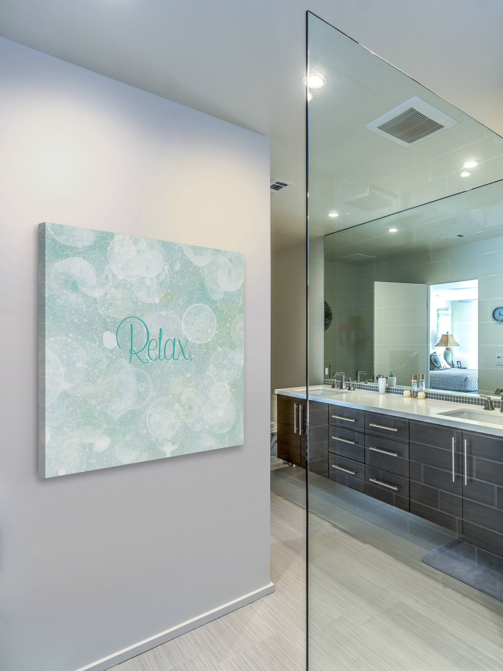 "Bubble Bath I" Painting Print on Wrapped Canvas