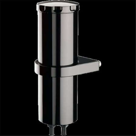 BLK77109 8.75 in. Overflow Smooth Tank with Bracket, Black