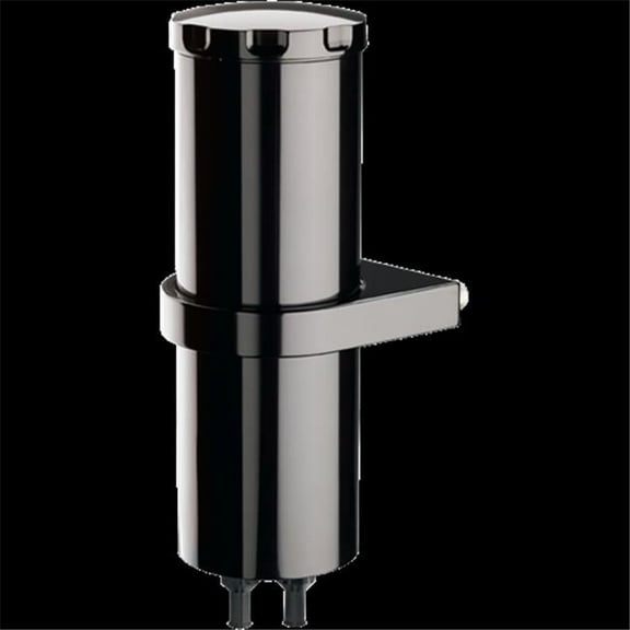 BLK77109 8.75 in. Overflow Smooth Tank with Bracket, Black