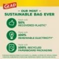 thumbnail image 6 of Glad ForceFlex Plus Kitchen 50% Recovered Plastic 13 Gallon Drawstring Bags, 45 Count, 6 of 8