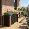 thumbnail image 2 of Premium Aluminum Raised Garden Bed, 18" Deep Planter Box with Drainage Holes, Outdoor Planter Rust-Resistant Lightweight, Rounded Edges, 2 of 6