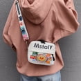 thumbnail image 3 of Bolsa Bolso bandolera con grafiti de dibujos animados para mujer, bandolera de PU con letras (estilo 1) JShteea Para Estrenar, 3 of 8