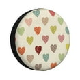 thumbnail image 2 of Balery Heart Polka Dot Tire Covers - Tough Tire Wheel Protector for Truck, SUV, Trailer, Camper, RV -15 inch, 2 of 8