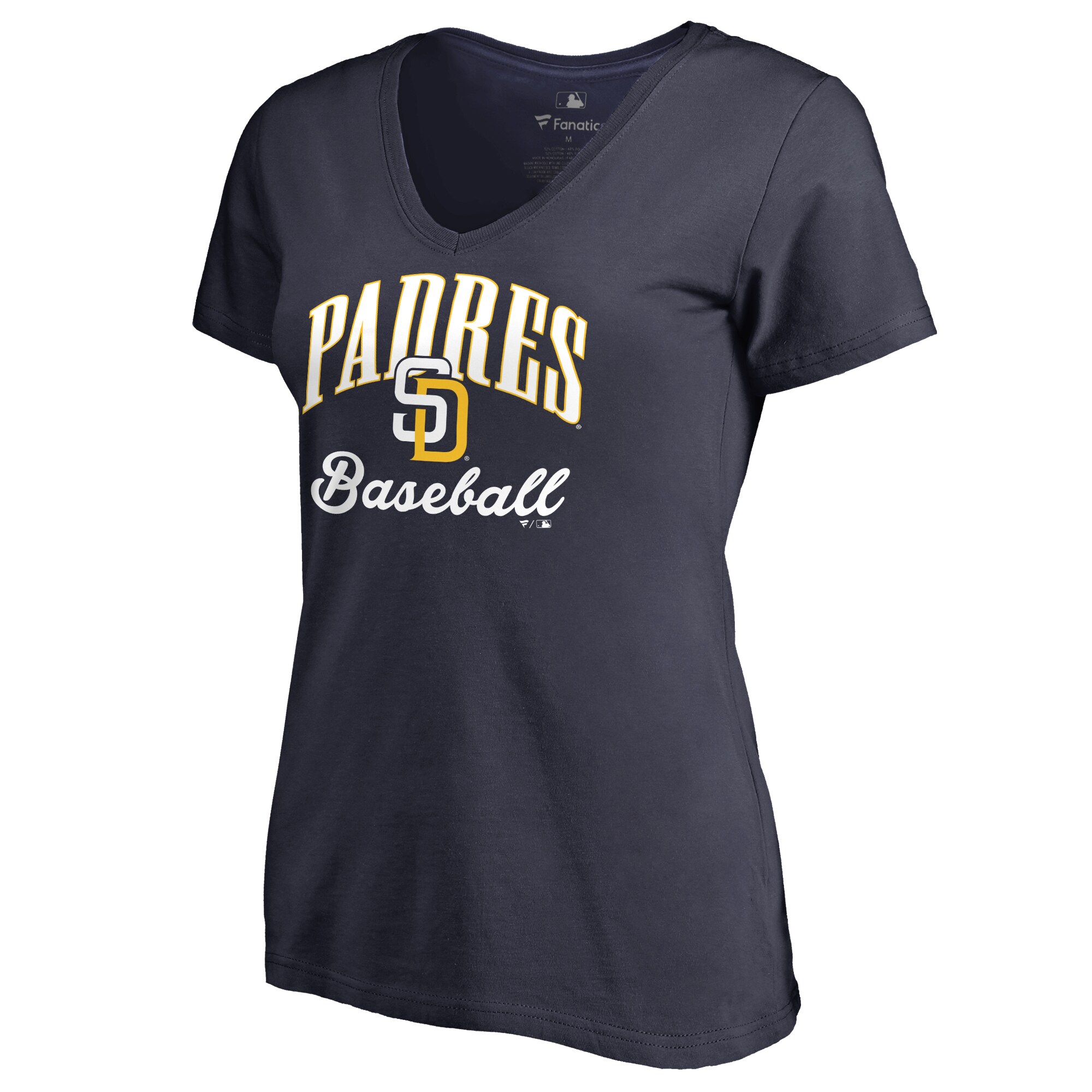 San Diego Padres Women's Victory Script TShirt Navy