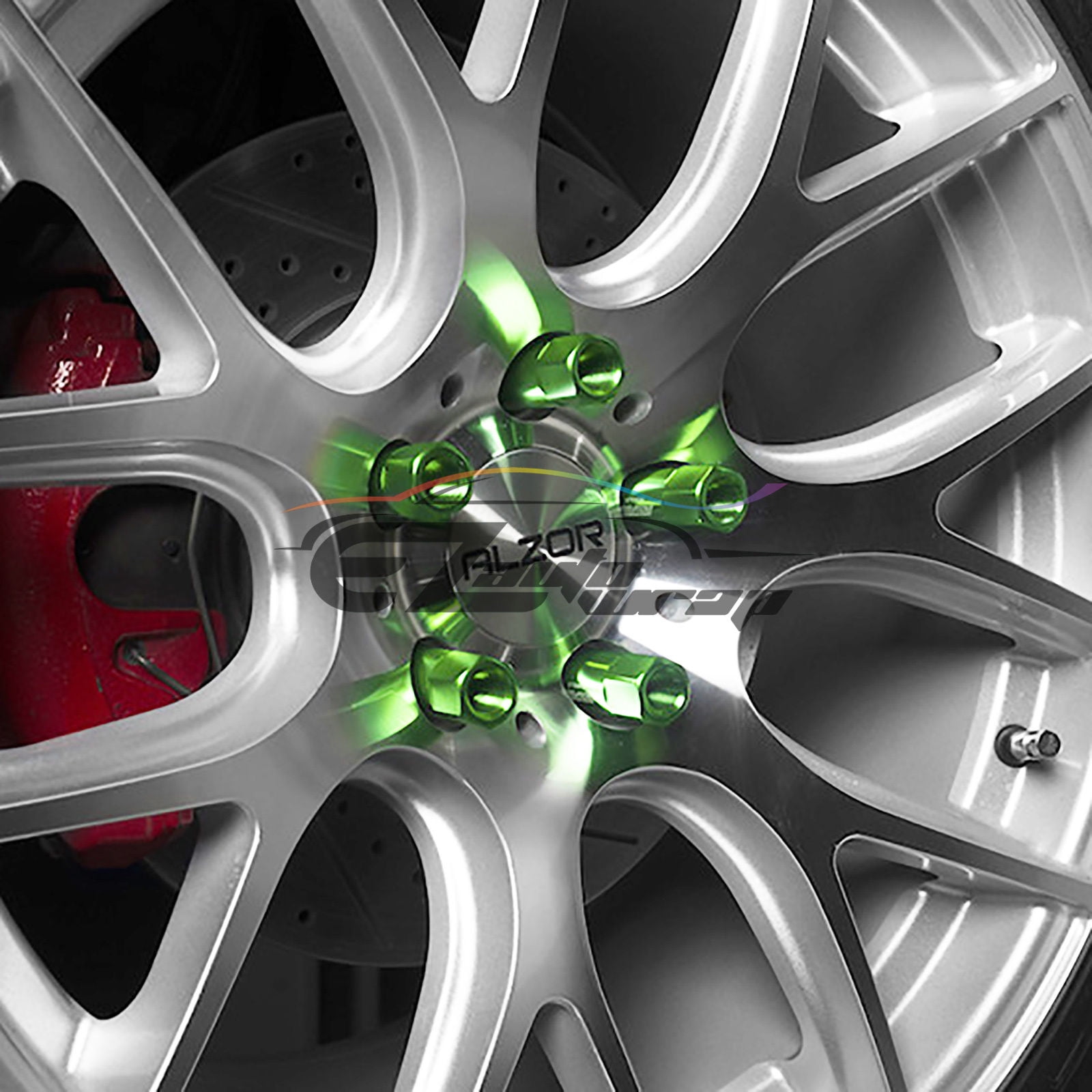EZAUTOWRAP Green 20 PCS M12x1.5 Lug Nuts 60mm Extended Tuner Aluminum Wheels Rims Cap WN02 EZAUTOWRAP Green 20 PCS M12x1.5 Lug Nuts 60mm Extended Tuner Aluminum Wheels Rims Cap WN02