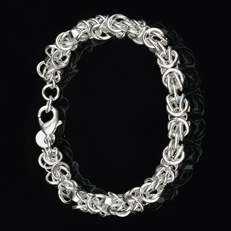 Jiaroswwei Women's 925 Sterling Silver Chain Bracelet Jiaroswwei Women's 925 Sterling Silver Chain Bracelet