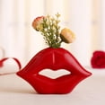 thumbnail image 3 of vase Lèvres Rouges simple Créatif vase en Céramique Décoration Décorative Européenne couple Romantique Décoration Maison Cadeaux, 3 of 7