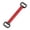 Red, variant on QccHieUs Chest Expander Resistance Bands 3 Ropes Resistance Adjustable Portable Pull Rope Black