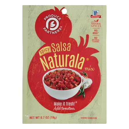 McCormick Produce Partners Spicy Salsa Naturala Mix, 0.7 oz Packet