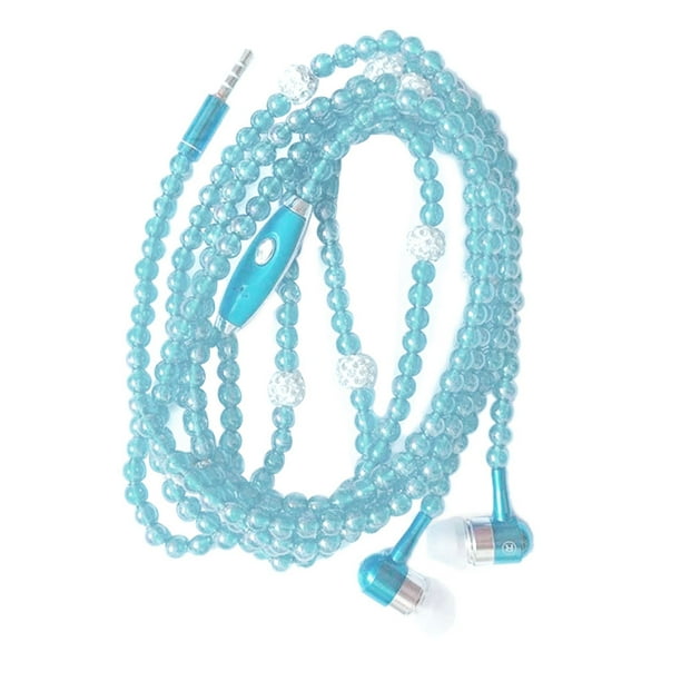 Auriculares con cuentas de 3,5 mm para teléfonos inteligentes, estilo en la oreja, auriculares con cable, estéreo, deportivos, micrófono incorporado, auriculares manos libres Scienceny DZ7450-05B