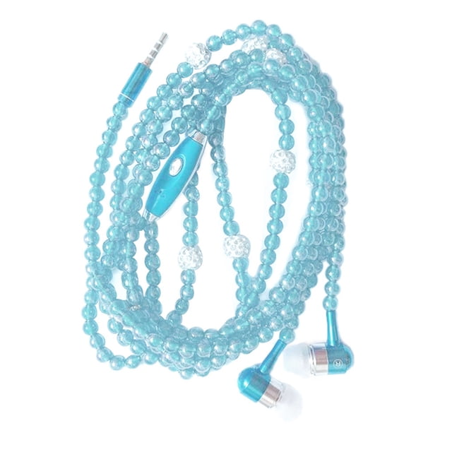 Auriculares con cuentas de 3,5 mm para teléfonos inteligentes, estilo en la oreja, auriculares con cable, estéreo, deportivos, micrófono incorporado, auriculares manos libres kenally DZ7450-05B