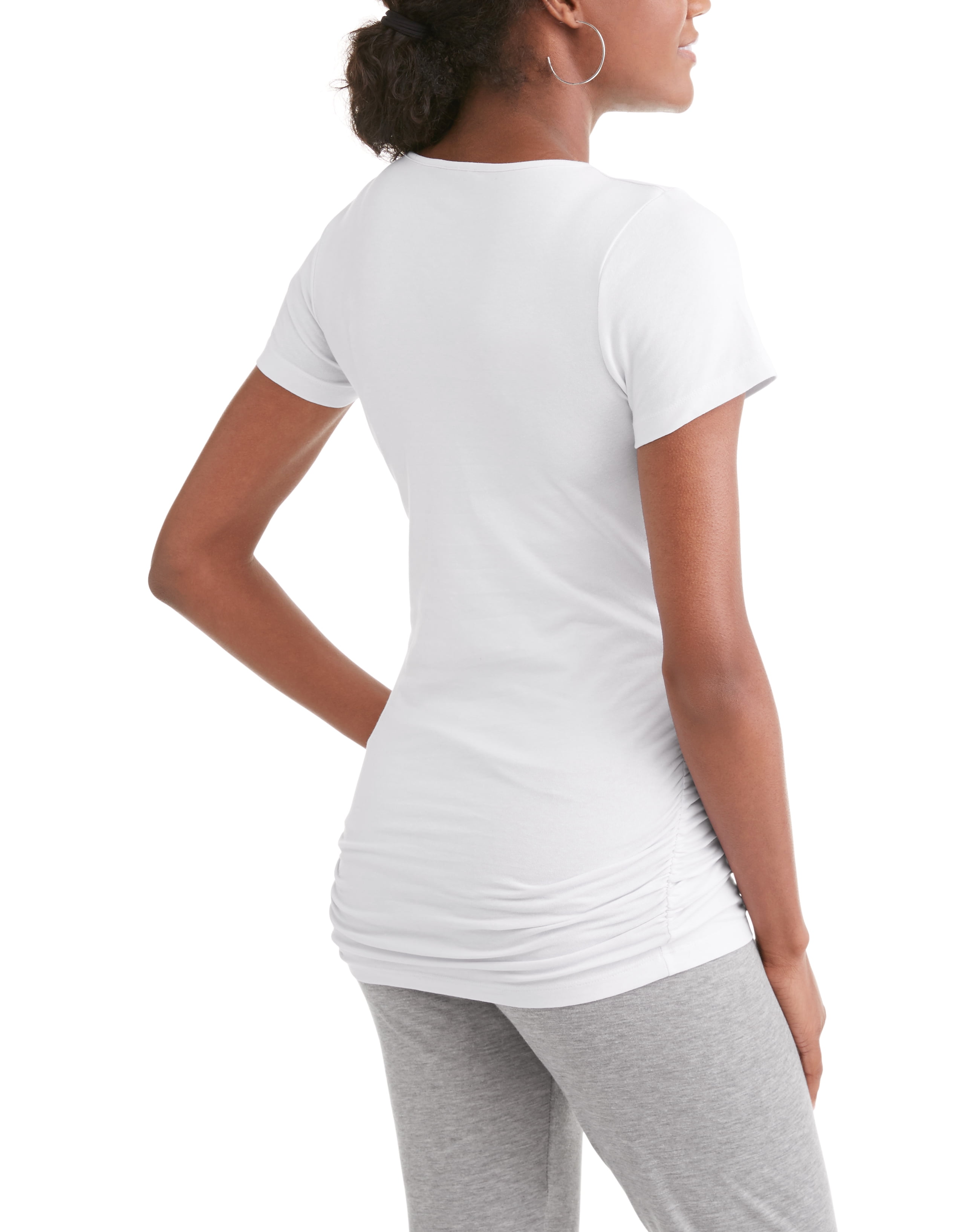 Oh! Mamma Maternity Women's Scoop Neck Tee, 2-Pack (Womens & Womens Plus)