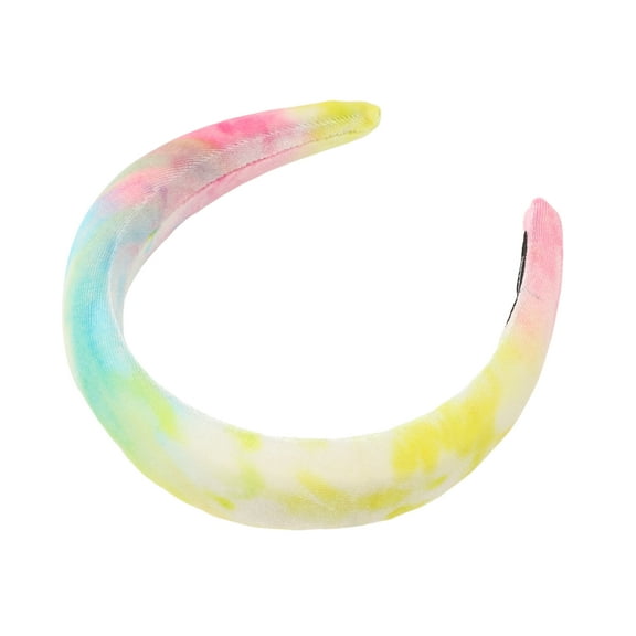 1 Pc Elegant Tie-dye Colored Hairband for Women for Girls 6.69"x6.10" Purple Green