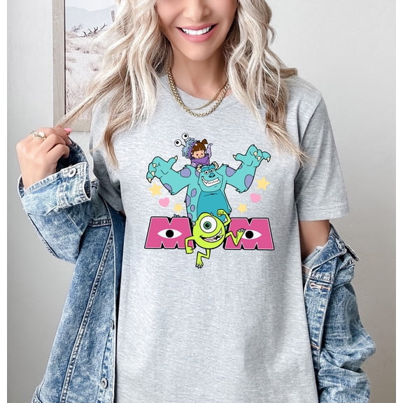 Moonlight Apparel Mom Fun Monsters Multicolor Graphic T-Shirt Cute Comfort Colors Tee Kids & Adults Casual Wear
