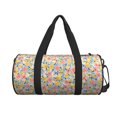 thumbnail image 2 of Sigee Watercolor Wildflowers Printed Multi-compartment Sports Gym Bag for Men and Women Large Capacity Travel Bag, Overnight Bag, 2 of 8