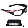 thumbnail image 2 of Bikershades Motorcycle Transitional Sunglass Day Night Riding Photochromic Pink Clear, 2 of 6