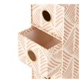 thumbnail image 2 of Cajonera Multiusos Mainstays Cartón Rígido Decorado 3 Cajones 24x10x12cm Beige, 2 of 2