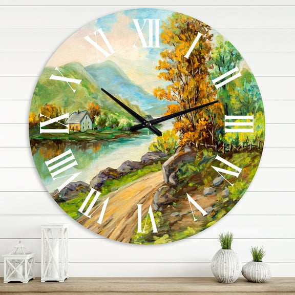 Designart 1 in Quartz Traditional Wall Clock