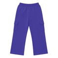 thumbnail image 3 of Angala Big Boys Sweatpants Athletic Pants Wide Leg With Pockets And Drawstring Fall Casual Boys Baggy Trousers Size 9-10 Years Blue, 3 of 9