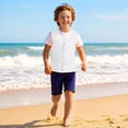 thumbnail image 6 of UVEASISHA Unisex Kids Volunteer Vest Lightweight Button Up Waistcoat Boys Girls V Neck Sleeveless Basic Vest Solid Color Casual Vest for School Activities White 5-6 Years, 6 of 10
