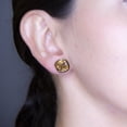thumbnail image 3 of Arete para Mujer con Cristal Fino Swarovski en Forma de Cuadrado – Bañado en Oro 14k– Arete Elegante y Brillante, Aretes de Mujer de Moda– Joyería para Mujer de Moda– Regalo especial Ortiz Espinosa Temporada, 3 of 3