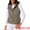Grey, variant on DARING DIVA Women's Lightweight Hooded Puffer Vest Quilted Short Coat S Apricot