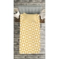 thumbnail image 3 of Ambesonne Geometry Quilted Bedspread Set 2 Pcs, Moroccan Effects, Twin Size, Earth Yellow, 3 of 3