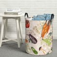 thumbnail image 5 of Goofa Cute Vegetables Printed Circular Hamper,Laundry Basket with Handles,Storage Baskets Foldable,Large Capacity Laundry Hamper-Small, 5 of 8