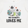 thumbnail image 4 of Inktastic Zebra My Grandpa Loves Me Boys or Girls Baby T-Shirt, 4 of 5