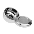thumbnail image 1 of Tazón de Jabón de Afeitar Gentleman Sliver Tapa, Afeitado de material acero Inoxidable, 1 of 5