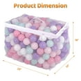 thumbnail image 3 of BalanceFrom 800-Count Play Pit Balls Toy Set for Kids with Mesh Bags, Pastel Colors, 3 of 8
