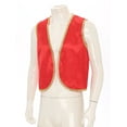 thumbnail image 4 of iixpin Mens Halloween Deluxe Arabian Prince Vest Shiny Stain Open Front Waistcoat Burgundy L, 4 of 7