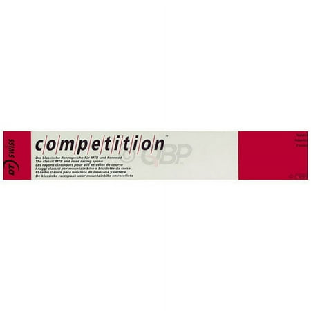 DT Swiss Competition Spoke: 2.0/1.8/2.0mm, 260mm, J-bend, Silver, Box of 100