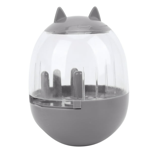 Juguete dispensador de comida para perros, interactivo y de alimentación lenta, ideal para gatos y perros (gris)