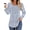 1 Blue Stripe, variant on Fantaslook Pleated Blouses for Women Dressy Casual Long Sleeve Shirts Fall Tunic Tops