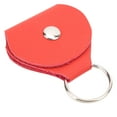 thumbnail image 2 of Stylish Guitar Picks Holder Soft PU Leather Plectrum Storage Case Keyring Guitar AccessoryRed, 2 of 10