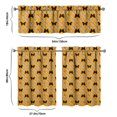 thumbnail image 6 of Kitchen Curtains 36 Inch Short - 3 Panel Set with Colorful Butterfly Floral Pattern, Rod Pocket Window Curtain, 100% Polyester for Butterfly Lovers, Farmhouse, Kitchen, Bedroom, Easy Wash, 6 of 6