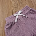 thumbnail image 6 of Toddler Kids Baby Girls Summer Four-color Suspender Top And Shorts Clothes Set Athletic Shorts Girl Leggings For Girl Plus Size Pack Linen Pocket Elastic Breathable Trousers, 6 of 9