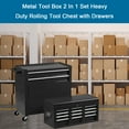 thumbnail image 6 of Odaof 8 Drawer Mechanic Tool Chest with Wheels Heavy Duty Rolling Tool Box Cabinet with Riser Sliding Drawers Keyed Locking System Top Detachable Toolbox Organizer for Workshop Blue, 6 of 13