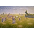 thumbnail image 3 of Charles Angrand 18x13 Black Modern Framed Museum Art Print Titled - The Harvesters (1892), 3 of 5